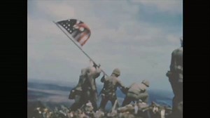 “We found a water pipe, tied the flag to it and put it up. Then all hell broke loose below. Troops cheered, ships blew whistles, some men openly wept.” ~ Corporal Charles W. Lindbergh On 23 February 1945, the Marines took control of Mount Suribachi on Iwo Jima. Onlookers cheered as the assault platoon fought to the summit and raised a small flag. Later that day, different troops raised a larger flag while others respectfully lowered the original. Several combat photographers captured these stirr