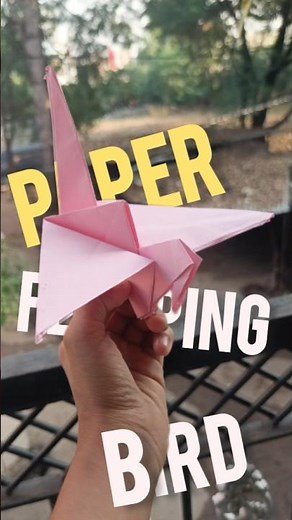 how to make paper flapping bird 😊 #homemadepapercraft #paperart #diystar #papercraft