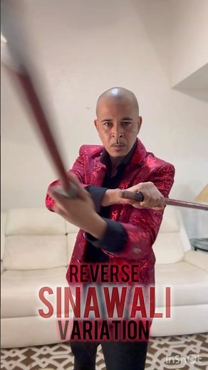 Arnis Tutorial | Reverse Sinawali Abaniko variation | How to Martial arts weapons technique #eskrima