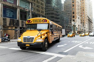 Why school buses all look alike