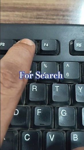 Use of F3 key For Search Option