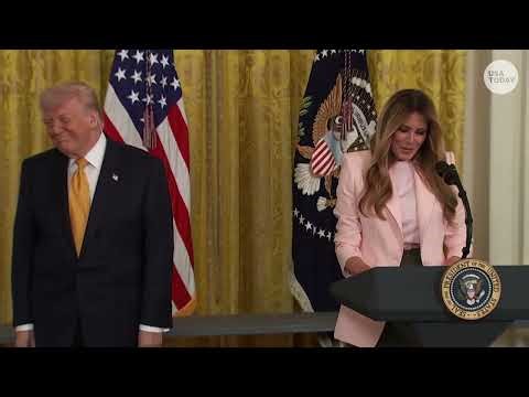 Melania Trump speech on military moms gets laughs after mention of President Trump's 'empathy'