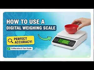How To Use a Digital Weighing Scale