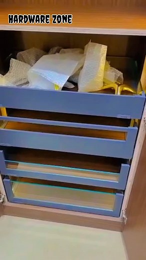 Hardware Zone ®️ - BLR (Complete Home Solutions) on Instagram: "Modular Kitchen - TANDEM BOX | Glass Tandem | Wardrobe Tandem / Tandem box A modular kitchen tandem box is an effective drawer storage solution. Their form allows for the best object management and space utilization with the help of organizers like PVC trays and racks, which are perfect for storing everything from groceries to kitchenware. They come in a variety of sizes. Advantages of Tandem Box: - Tandem boxes are reliable and sta