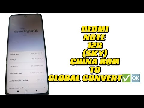 REDMI NOTE 12R (SKY) CHINA TO GLOBAL ROM CONVERT✅🆗METHOD➡️ISP OR CHIPOFF👌🏻NO NEED BOOTLOADER UNLOCK🔓