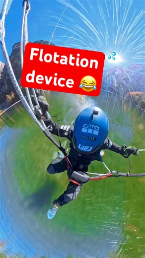 Bro uses a flotation device 💦