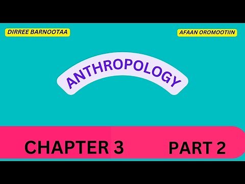 Anthropology CHAPTER 3 PART 2