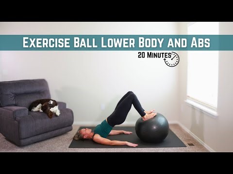20 MINUTES Excercise Ball Lower Body and Abs