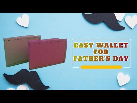 DIY Wallet for Father's Day | Father's Day Gift Idea | Easy DIY Paper Wallet