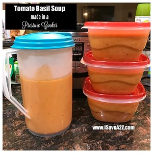I know what I'm having for dinner tonight!! YUM! Recipe: https://www.isavea2z.com/nordstrom-tomato-basil-soup-made-pressure-cooker/ | ISave "A 2 Z"