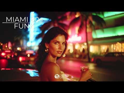 Miami Midnight 80s Funk Mix 🍹 City Lights & Neon Streets | Retro Cocktail Lounge Vibes