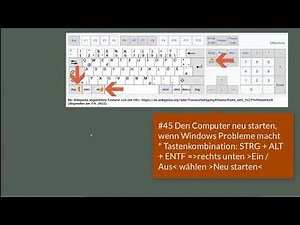 #45 Windows 11 - Den Computer neu starten, wenn Windows Probleme macht