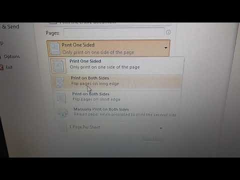 How to Print on Both Sides of the Paper using a Duplex printer, Word 2010