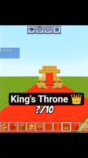 Minecraft King’s Throne 👑⚔️ #Minecraft #Shorts #Viral