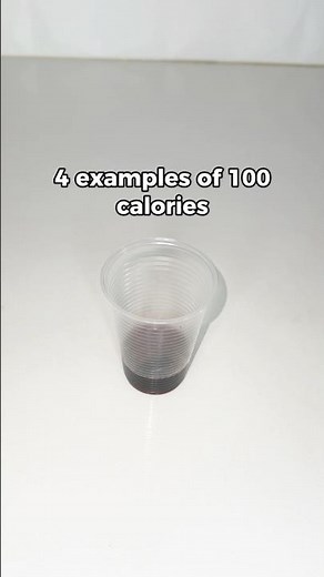 4 examples of 100 calories #calories #caloriecontrol #nutritionfacts