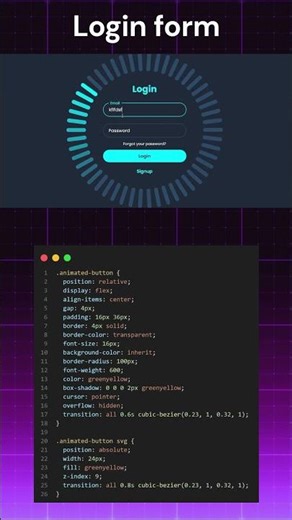 🔥 Modern Login Form UI Design #coding #programming