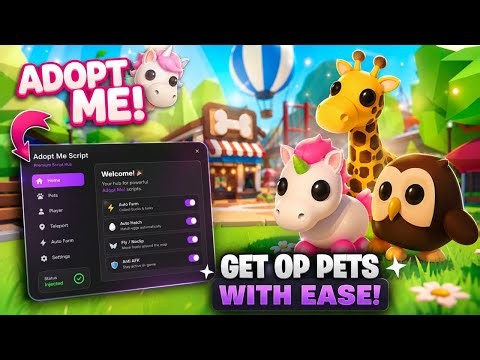Adopt Me Script 2026 - Auto Farm + Auto Level Up Pets - Roblox Hack GUI