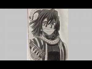 how to draw Obanai Iguro step by step full tutorial - demon slayer | drawing anime for beginners