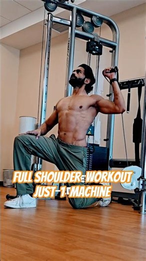 Shoulder Day with ONLY Cable Machine (Full Workout) #fitness #gymworkout #cableworkout