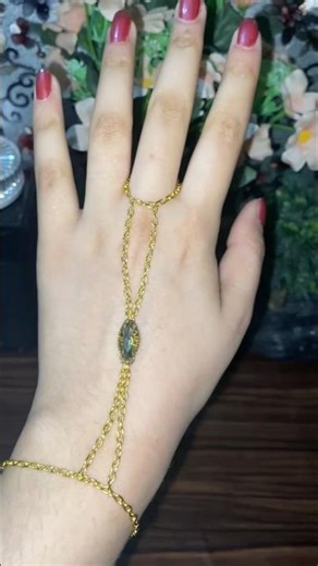 ✨ Elegant Handmade Hand Chain by Ab Creation | Simple But Beautiful Jewelry 💛#AbCreation #handchain