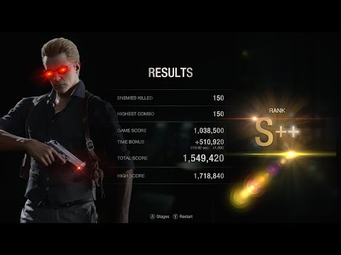 Resident Evil 4 150 S++ Albert Wesker Docks The Mercenaries Remake 2023