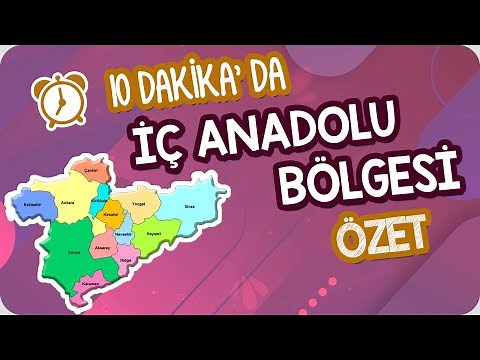 10 Dk'da İç Anadolu Bölgesi | AYT Coğrafi Bölgeler