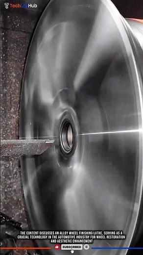 Innovation Wheel Lathe: Alloy Rim Finishing, High-Precision Repair, Diamond Cut Tech #tech