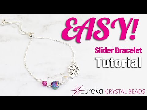 EASY Slider Bracelet Jewelry Tutorial 😍 Less than 5 minutes to make a cute everyday bracelet! 💖