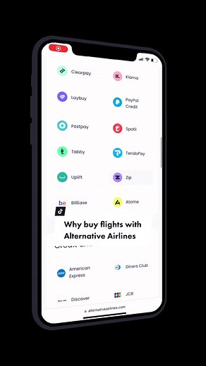 There are so many reasons as to why you should book your flights with Alternative Airlines! ✈️ When you book through Alternative Airlines you can pay in over 40 ways including Buy Now Pay Later options, cryptocurrency, virtual wallets and more! 💸 Book flights with over 600 airlines and add insurance products to your booking including Cancellation Protection and Lost Baggage Protection ✈️ #buynowpaylater #AlternativeAirlines #crypto #cryptocurrency #flights #travel #traveltips