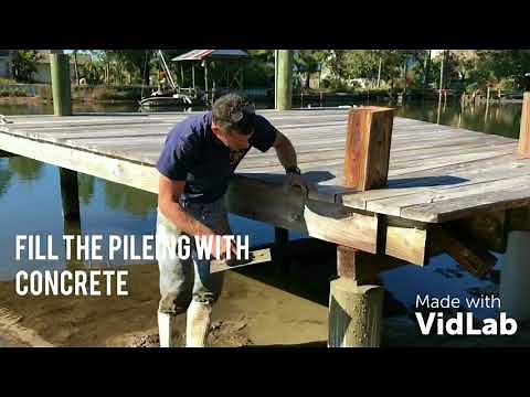 Pier Piling repair/how to video