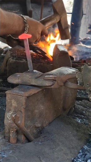 Making A Nails #blacksmith