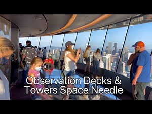 SkyView Observatory on the 73rd floor of the Columbia Tower in Downtown Seattle Space Needle 2160p⁶⁰