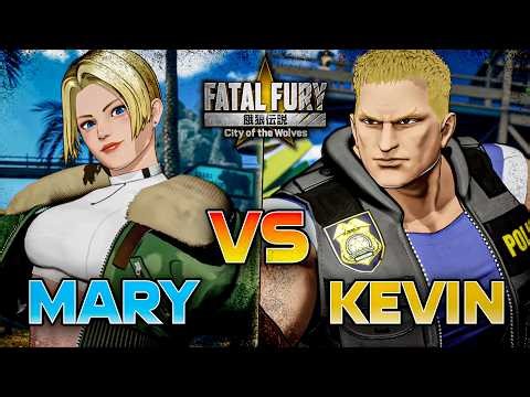 Blue Mary Vs Kevin Rian | Fatal Fury COTW 4K Gameplay Matches