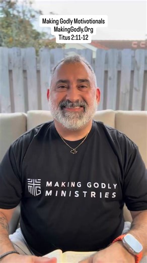 3 comments | Titus 2:11-12 #Jesus #God #MakingGodly #MensMinistry #Christianity #Discipleship #BibleStudy #Devotions #Scripture #BibleVerse #ScriptureOfTheDay #ScriptureInspiration #VerseOfTheDay #God #Purpose #Renewal #JesusLovesYou #GodsPlan #Help #ChristianRumble #Rumble #KnowGod | The Making Of A Godly Man | Facebook