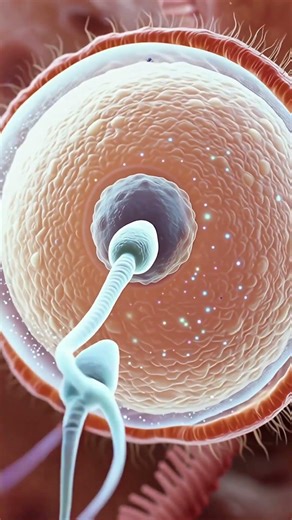 Fertilization Explained in Seconds 🧬 | How Life Begins (3D Animation)