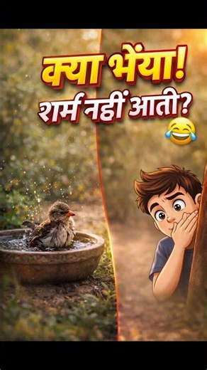 क्या भैया! शर्म नहीं आती? 😂 Cute Sparrow Talking
