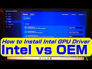 How to Install Intel GPU Driver: Intel vs OEM ✅🚀 Which Is BEST for Gaming & Battery?