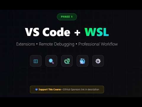 VS Code + WSL Setup 2025: Remote Debugging + Essential Extensions | Zero to Hero Ep.4