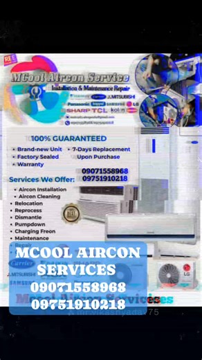 @highlight MCOOL AIRCON REPAIR, CLEANING & INSTALLATION SERVICES...