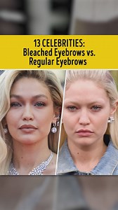 13 Celebrities: Bleached Eyebrows vs. Regular Eyebrows | You're Gorgeous