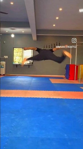 how to do butterfly flip #continuebackflip #flippractice #parkour #flip