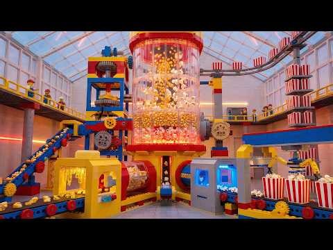 LEGO Miniature Design: Building A Massive Popcorn Maker