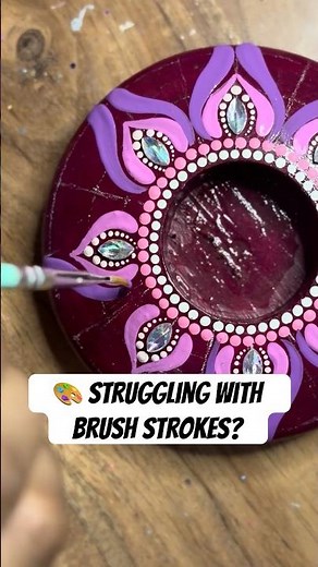 Struggling with Brush Strokes? Try This Easy Beginner Trick! 🎨✨ #explore