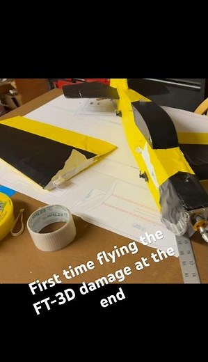 FT-3D first flight and Crash Flite Test #flitetest #3drc #rcplane
