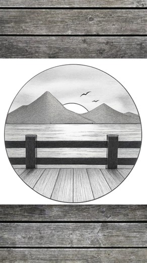 landscape drawing || #drawing #landscape #easydrawing #learndrawing