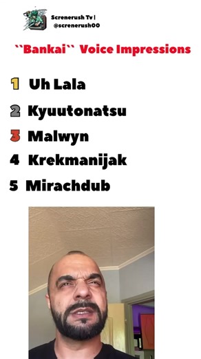 Top 5 Bankai Voice Impressions from TikTok