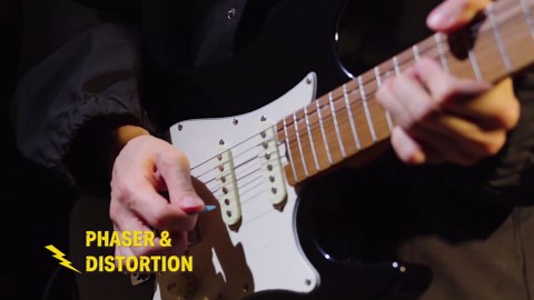 Donner X Third Man Hardware Multi-Effect Pedal, Triple Threat 3-in-1 Analog Guitar Pedal Distortion Phaser Echo Pedal with Adapter for Electric Guitar