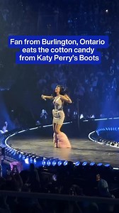 102K views · 366 reactions | A fan from Burlington dressed as a  got to try Katy Perry’s cotton candy boots! #KatyPerry #CottonCandy #LifeTimes #TorontoConcert #BurlingtonOntario | SiriusXM Canada | Facebook