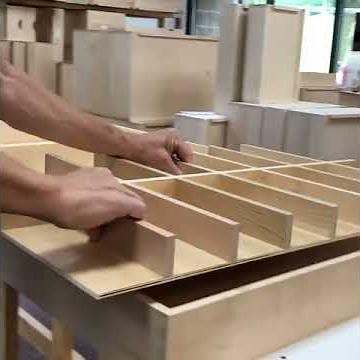 Custom Dovetail Drawers with Fully Removable Dividers by Eagle Woodworking