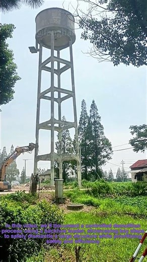 Backhoe Demo: Safely Demolish a Water Tower with Proper Techniques
